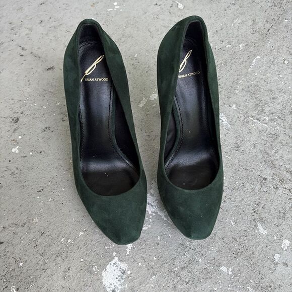 Brian Atwood Suede platform heels - Picture 3 of 9